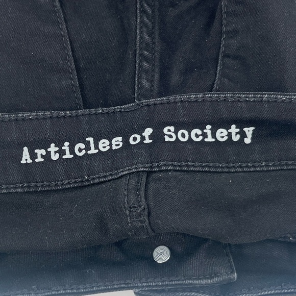 Articles Of Society Black Distressed Skinny Jeans Size 24 Women’s - Picture 5 of 7